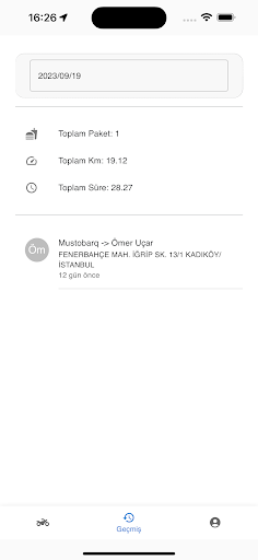 Resto Kurye Takip Screen 2