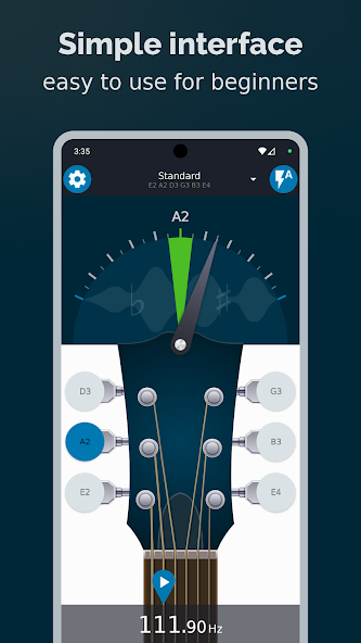 Beginner Guitar Tuner: тюнер 2.15.3 APK + Мод (Unlimited money) за Android