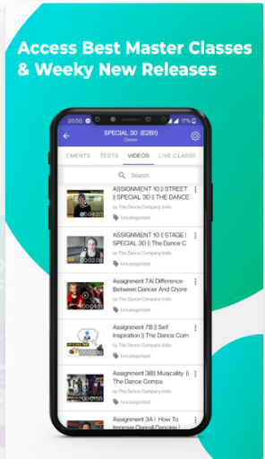 Android application The Dance Company India screenshort