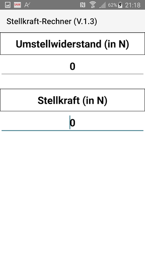 Stellkraft-Rechner Screen 3