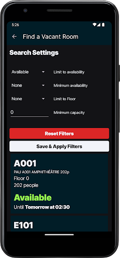Find A Vacant Room (CY Tech) Screen 2