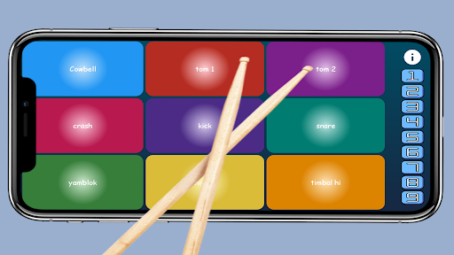 Android application Percusión Pad Musical screenshort
