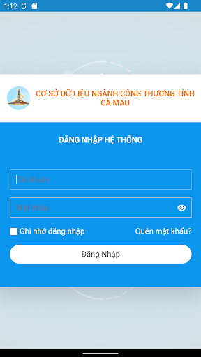 Android application Công Thương Cà Mau screenshort