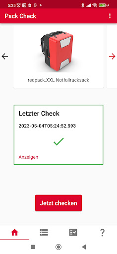 Android application redpack.check screenshort