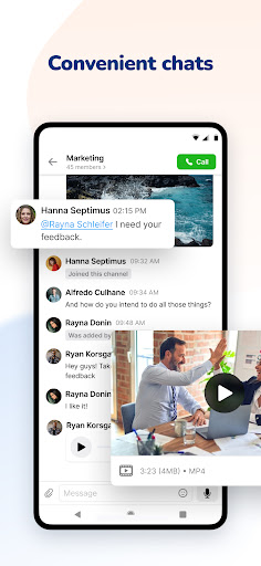 Android application YuChat Business Communication screenshort