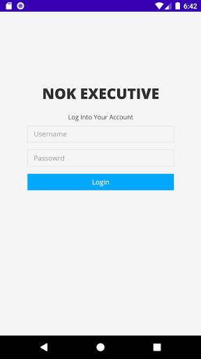 Android application NOK Executive screenshort