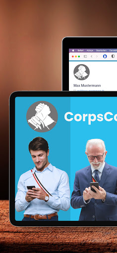 Android application CorpsConnect screenshort