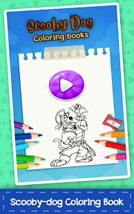 Scooby coloring doo game MOD APK (Premium/Unlocked) screenshots 1