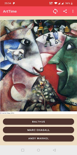 Android application Art Time screenshort