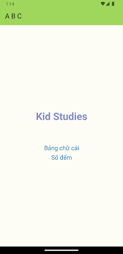 Android application A B C screenshort