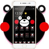 Black Lovely Bear Blusher Theme icon