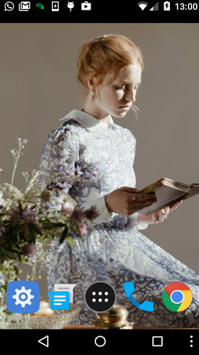 girl reading wallpaper Screen 2