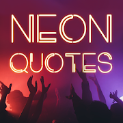 Neon Glow Quotes Photo Editor