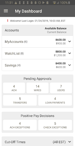 Fortis Bank TM Mobile Screen 2
