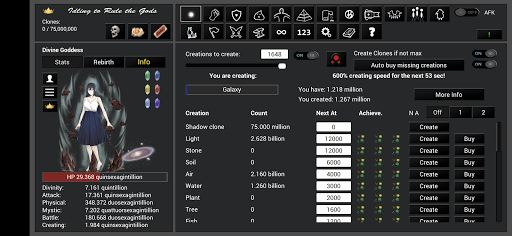 Idling to Rule the Gods 3.53 screenshots 9