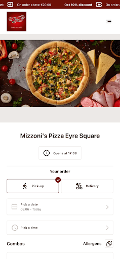 Mizzonis Pizza Eyre square Screen 2