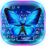 Neon Butterfly Keyboard Theme icon