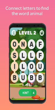 #2. Animal word puzzle game (Android) By: PanelTech