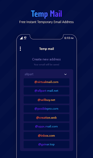 Temp Mail - Temporary Email Screen 3