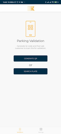 Android application Parkonic Merchant screenshort
