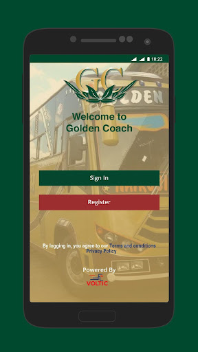 Android application Golden Coach screenshort