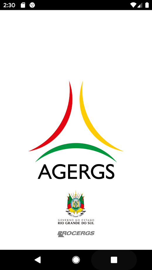 Android application AGERGS - Sistema de Informação screenshot
