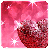 Pink Love Diamond Heart icon