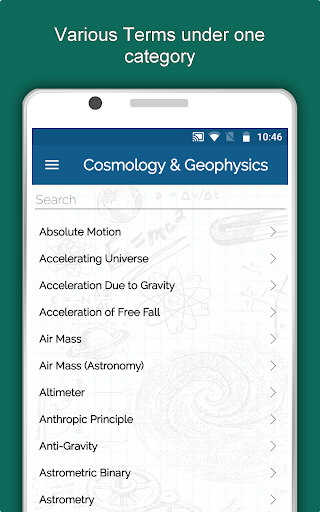 Screenshot of Physics Dictionary Offline App