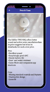Edifier TWS NBQ earbuds Guide