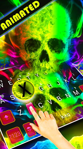 Android application Smoke Skull Keyboard Illusion screenshort