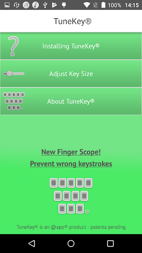 Android application TuneKey® - Finger Scope screenshort