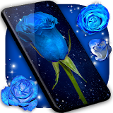 Blue Rose Live Wallpaper 🌹 3D Wallpaper Themes icon