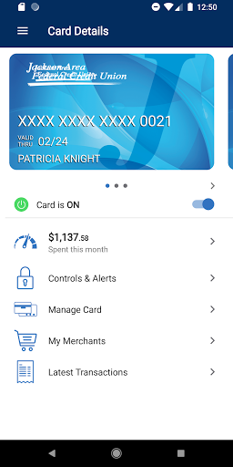 JAFCU Card App Screenshot 1 - AppWisp.com