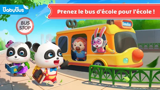 Bus scolaire de Bébé Panda