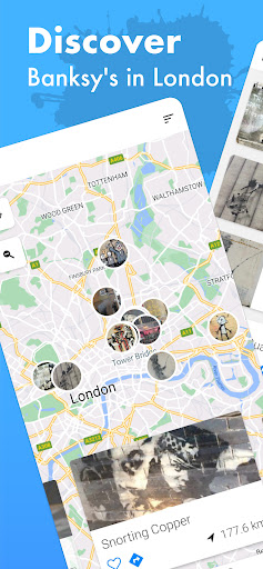 Android application Banksy's London Tour Map screenshort