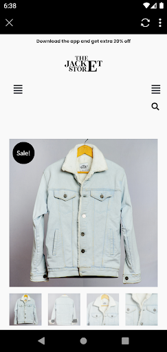 The Jacket Store Screen 2