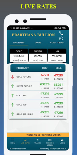 Prarthana Bullion Screen 2