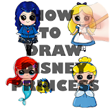 How To Draw Disney Charachters Princess icon