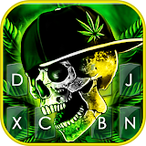 Rasta Weed Skull Theme icon