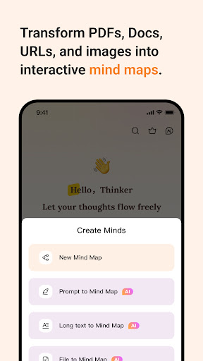 Screenshot of GitMind: AI Mind Mapping App