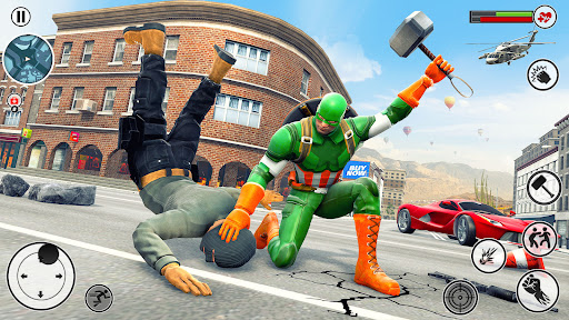 Android application Rope Captain Superhero Fight screenshort