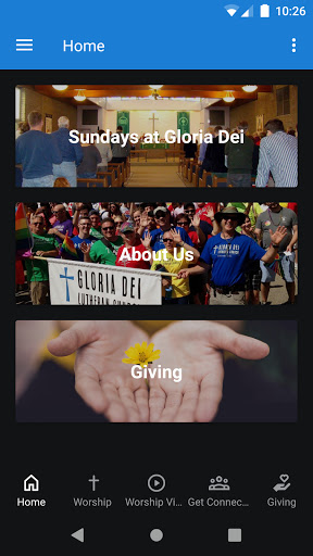 Android application Gloria Dei Lutheran Cincinnati screenshort