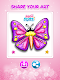 screenshot of Glitter Butterfly Coloring - L