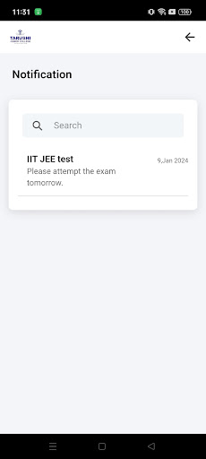 Android application Tarushi Jr. College screenshort