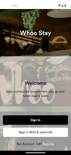 Android application Whoo Stay App screenshort