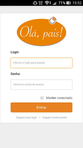 Android application Olá Pais (Escola) screenshort