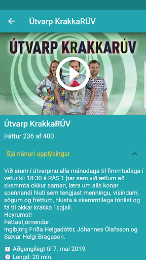 KrakkaRÚV Screen 2