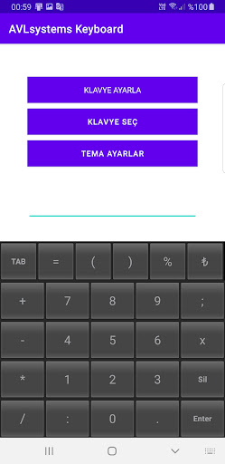 Excell xml Klavye keyboard Screen 2