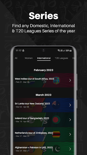 Screenshot of CricScore - Live Cricket Score