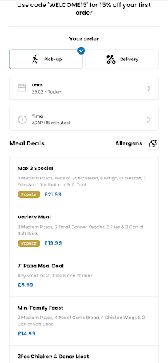 Max’s Pizza and Peri Peri Screen 2